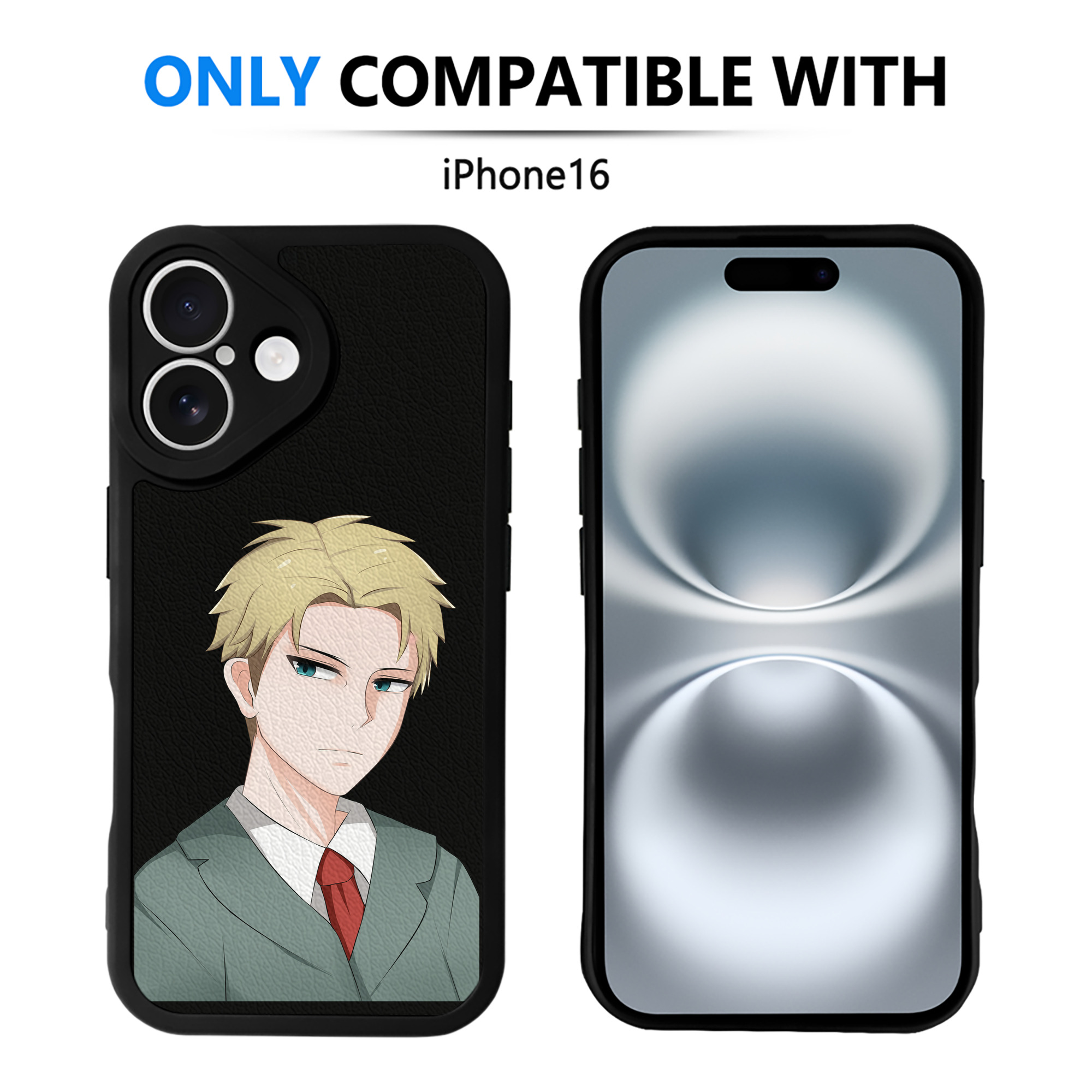（画像用） SPY×FAMILY间谍家家酒 【iPhone 16シリーズ対応】シリコンスマホケース（レザー調） 材質：シリコン